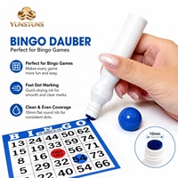 Marqueurs de bingo personnalisables à pointe ronde de 10 mm, encre à base d'eau, 15 ml, colorés, en vrac, pour salles de bingo, dessin et jeux
