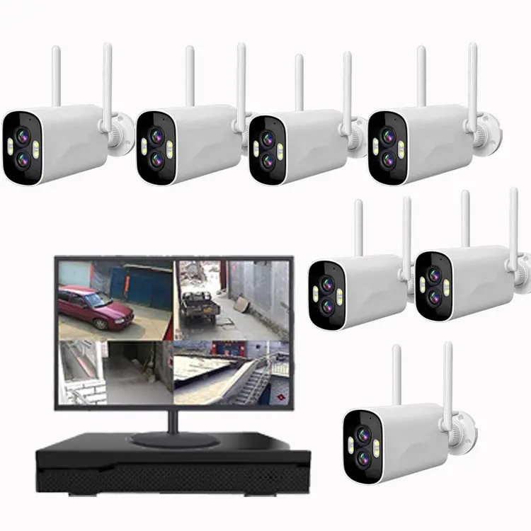 Wireless monitor complete set of equipment, home, store, commercial cameras, high-definition indoor and outdoor remote cameras