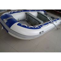 Bateau pneumatique en contreplaqué, bateau pneumatique, radeau de sauvetage gonflable, bateau de 3,8 m avec moteur électrique