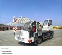 Grue mobile compacte 3 tonnes à moteur Yuchai, prix usine, pour la construction rurale et le transport de matériaux