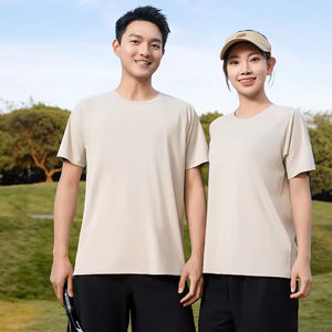Wholesale Custom Men's Gym T-Shirts 100% Polyester Quick Dry O-Neck Unisex Style Fitness <b>Tshirt</b> for Summer Outdoor Training - Product Image 6