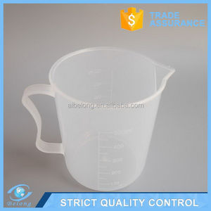 2 1000 मिली प्लास्टिक स्नातक बीकर मापने वाले कप ओएम/ओडम - Product Image 6