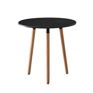 Modern Minimalist Rectangle <b>Dining</b> <b>Table</b> <b>Solid</b> <b>Wood</b> White Top Stable Support Structure For <b>Dining</b> Room - Product Image 5