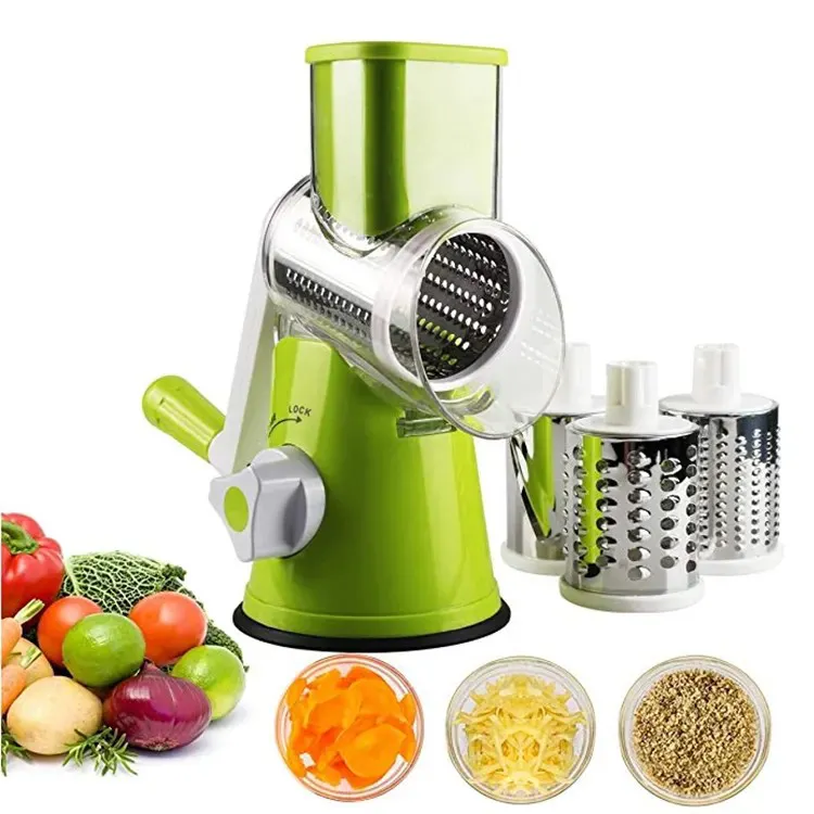 Onion Dicer Veggie Spiralizer Good Price Rotary Cheese Grater Attachment Vegetable Slicer With Hand Protector