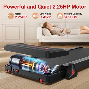 Caminadora Plegable para Debajo del Escritorio con Motor de 2.25HP, 3 Niveles de Inclinación, Pantalla LED y Control Remoto, Equipo de Gimnasio en Casa que Ahorra Espacio - Product Image 3