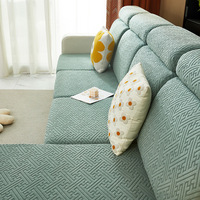 Nouveau Housse de Canapé Universelle Anti-Usure 2023, Housse de Coussin Extensible de Remplacement pour Canapé, Antidérapante en Forme de L