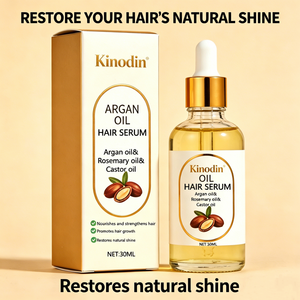 KINODIN Siero Vegano Naturale per Capelli con <span class=keywords><strong>Olio</strong></span> di Argan, Nutriente e Rinfrescante, Riparatore, Cura del Cuoio Capelluto, Idratante e Lenitivo - Product Image 4