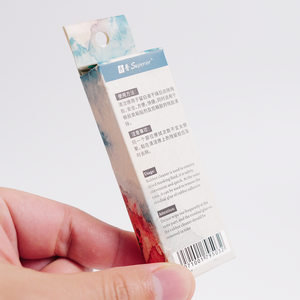Papel de tarjeta plegable hueco impermeable de alta calidad para diseño e impresión empaquetado con estilo