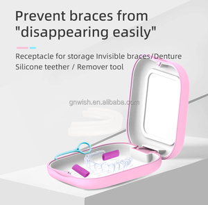 Caja de Almacenamiento Personalizada para Dentaduras Postizas, Estuche Protector Bucal de Atracción Magnética, Cierre de Retenedor de Ortodoncia - Product Image 3
