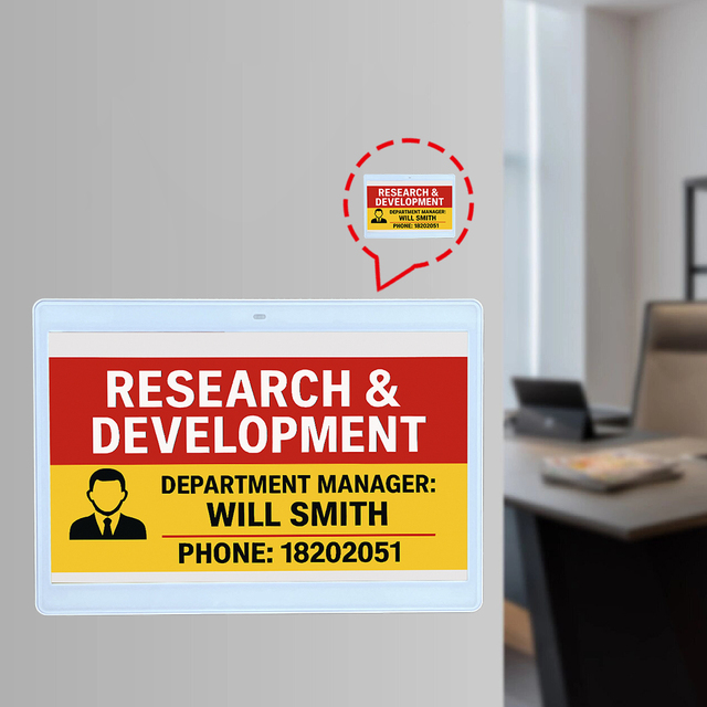Smart E Ink Display To Display Schedules / Information Price Tag Electronic Shelf Label Esl For Intelligent Office Meeting Room
