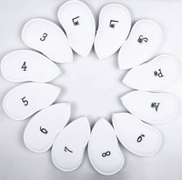 Ensemble de couvre-tête de golf en cuir synthétique épais de 12 pièces