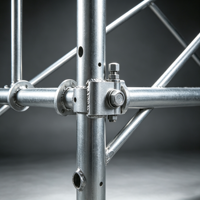 Échafaudage à cadre en acier galvanisé et en alliage d'aluminium pour entrepôts résidentiels, ateliers et construction, avec échelles