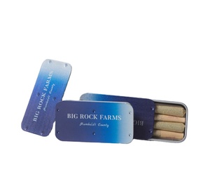 Child Resistant slide tin box pre roll joint tin cases cartridge packaging tin case