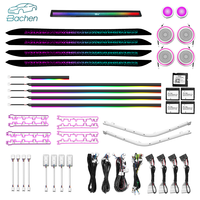 Kit de panneaux décoratifs lumineux LED dynamiques et colorés pour l'intérieur de la voiture Range Rover Evoque 2020-2024