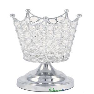 HOT SELLING UNIQUE STYLE DECORATIVE <b>CRYSTAL</b> <b>CANDLE</b> HOLDER for HOME DECORATION SILVER WEDDING DECORATION <b>CANDLE</b> HOLDER - Product Image 4