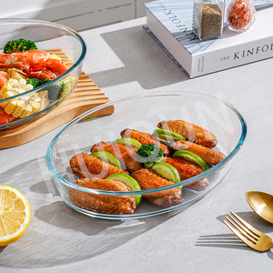 Plateau <span class=keywords><strong>de</strong></span> cuisson en verre <span class=keywords><strong>de</strong></span> forme variée cercle/carré/rectangle four à micro-ondes résistant à la chaleur plateau à <span class=keywords><strong>poisson</strong></span> domestique matériau borosilicate - Product Image 6
