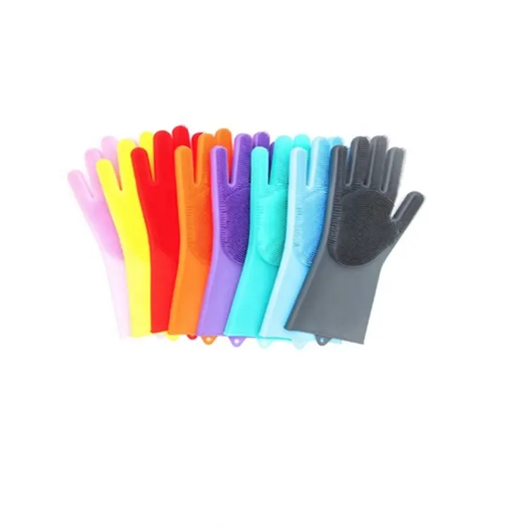 Magie silikon handschuhe reinigung handschuhe silikon gummi waschen handschuhe