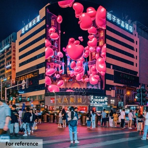 หน้าจอแสดงผล LED สำหรับกลางแจ้ง P4ป้ายโฆษณาแบบตาเปล่า3D ป้ายติดผนังแบบดิจิทัล P5 - Product Image 1