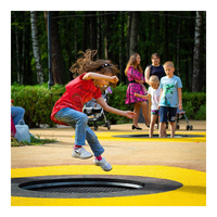 Trampoline interactif pour enfants en plein air, équipement de jeu pour aire de jeux, parc d'attractions, jouet de fitness