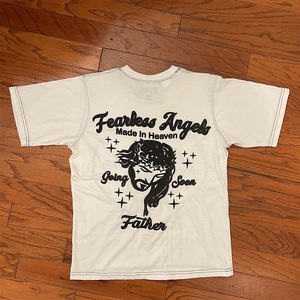 Haute qualité personnaliser impression 100% coton lourd t-shirt Street Wear unisexe Boxy Fit T-shirts - Product Image 2