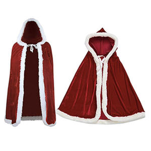 Capa de Navidad Capa para adultos Navidad para niños Santa Claus Juego de rol para hombres Fiesta de mujeres Vestido de actuación de vacaciones Cosplay - Product Image 2