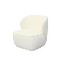 Fauteuil lounge rembourré en mousse haute densité, fauteuil d'appoint pour chambre d'hôtel, salon, commande de projet