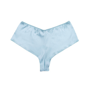 Mutandine da donna in seta ghiaccio traspiranti in poliestere senza cuciture a vita alta con superficie satinata - Product Image 4