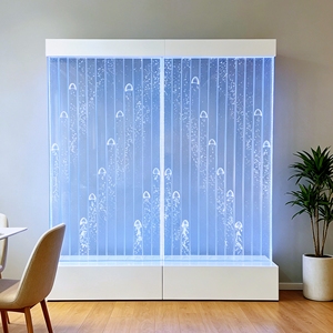 Panel de Burbujas de Agua LED Acrílico Moderno, Decoración Rectangular para Interiores, Montaje en Suelo, para Sala de Estar, con Control Remoto - Product Image 4