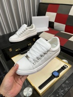 Baskets classiques en cuir pour homme Paris, noir, blanc, rouge, en cuir véritable, sans marque, pour la conduite, affaires, décontractées, sport, été