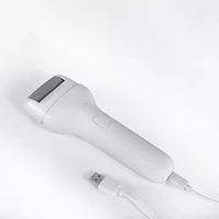 Lime à pieds électrique rechargeable USB portable, étanche, pour éliminer les callosités, kit de pédicure, protection contre la pression à 2 vitesses