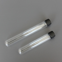 Botella de vidrio con tapón de rosca, viales de vidrio de alta borosilicato