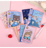 Carnet de notes promotionnel personnalisé imprimé, petit format, motif dessin animé, mini bloc-notes de poche souple, idéal pour les élèves du primaire, cadeau ou récompense.