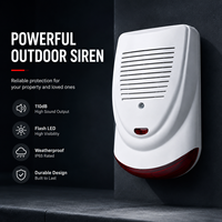 Sirène d'alarme extérieure DS-400 12V 118dB, sirène de sécurité filaire avec batterie de secours, stroboscope LED pour FC 7668PRO