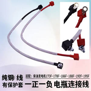 Câble de connexion de batterie haute conductivité 173-186-186, bornes positives et négatives pour générateur diesel et micro-motoculteur - Product Image 4