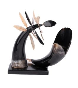 อุปกรณ์ตกแต่งปลารูปเขาควายธรรมชาติขนาด12นิ้วของตกแต่งบ้านบ้านไร่เหมาะสำหรับเป็นของขวัญ - Product Image 4