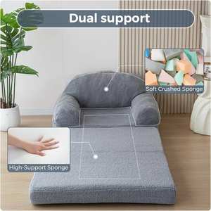 Salon chambre canapé et lit au <span class=keywords><strong>sol</strong></span> <span class=keywords><strong>matelas</strong></span> pliable modulaire 2 en 1 pouf géant canapé-lit pliant pour adulte - Product Image 5