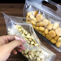 Sachets transparents à huit soudures latérales avec fermeture éclair, faciles à transporter, pour conserver les snacks secs et frais, idéaux pour l'emballage alimentaire de détail