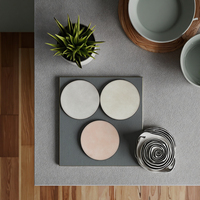 Tapis de table à manger ronds en liège de luxe modernes et imperméables durables respectueux de l'environnement