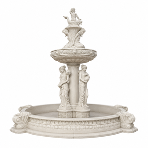Fuente de Jardín de Piedra Europea con Esculturas Clásicas y Fuente de Agua para Decoración de Patio - Product Image 2