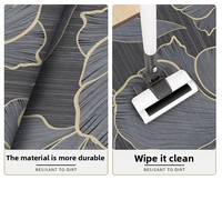 Neu Eingetroffene Eingangstürmatte Badezimmer Wasserabsorbierende Rutschfeste Bodenmatte Kieselgur Pflanzen Blumen Muster Modern
