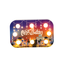 Enseigne lumineuse LED exquise pour les décorations à piles du Ramadan pour les mosquées et les fournitures de fête à la maison