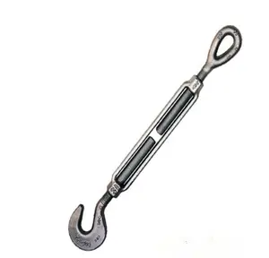 China Fastener Manufacturer Din1480 size m10 Zinc Plated Carbon Steel Turnbuckle with Jaw and hooks