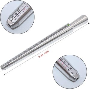 Goede Prijs Sieraden Metalen Aluminium <span class=keywords><strong>Ring</strong></span> Sizer Doorn Meter Versteller Tool Hongjia HJ-RSM001 Cn; Jin - Product Image 5