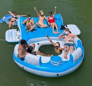 Nouvelle île gonflable géante pour plusieurs personnes, radeau flottant pour piscine, flotteur géant en forme d'<span class=keywords><strong>oiseau</strong></span> pour adultes - Product Image 1