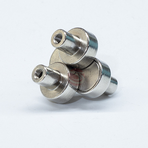 Aimant Permanent à base de terres rares avec socle rond à vis externe, disque magnétique en néodyme - Product Image 2