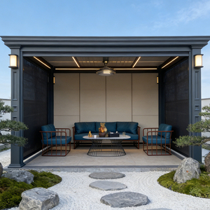 <span class=keywords><strong>Pavillon</strong></span> en aluminium de style victorien avec décorations festonnées, gazebo classique, écologique et résistant au vent, pour jardin vintage, arche à roses - Product Image 3