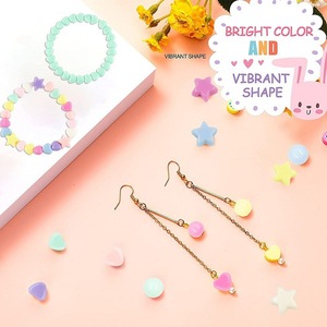 Candy Acrylic Round <b>Bead</b> Kit Star Shape Mix Color For Bracelet Making DIY Jewelry Set - Product Image 4