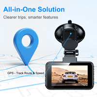 Caméra de Voiture 4K Allwinner V851S3 Double Caméra de Tableau de Bord Écran IPS 3 Pouces WiFi 5.8G Type C Moniteur de Stationnement GPS DVR Voiture OEM ODM MOQ