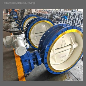 Válvula de Mariposa Rotork DN900 WCB con Revestimiento de PVC Rígido, Unidireccional, de Paso Directo, para Vapor, Agua y Aire - Product Image 1