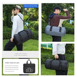Sac de sport multicolore à bandoulière, pliable, portable, pour les voyages, les loisirs, la remise en forme, sac de voyage personnalisé, logo personnalisé, sac à dos de voyage - Product Image 6